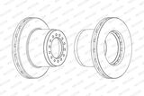 BRAKE DISQUE ATEGO 19.5"" ATEGO FRONT